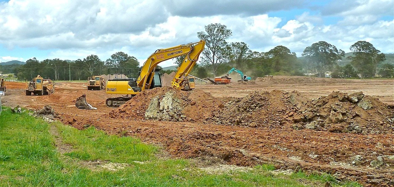 bulldozer, crawler, earth-moving