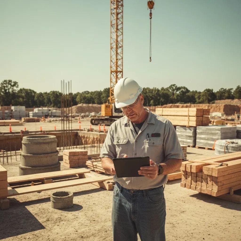 Construction manager using technology for procurement efficiency on-site