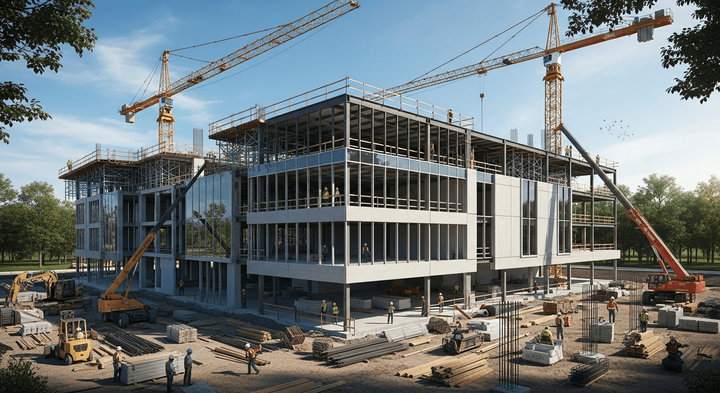 commercial building under construction