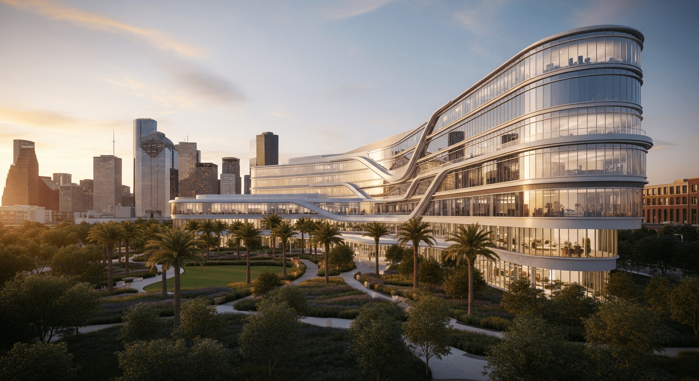 Modern Houston healthcare facility building